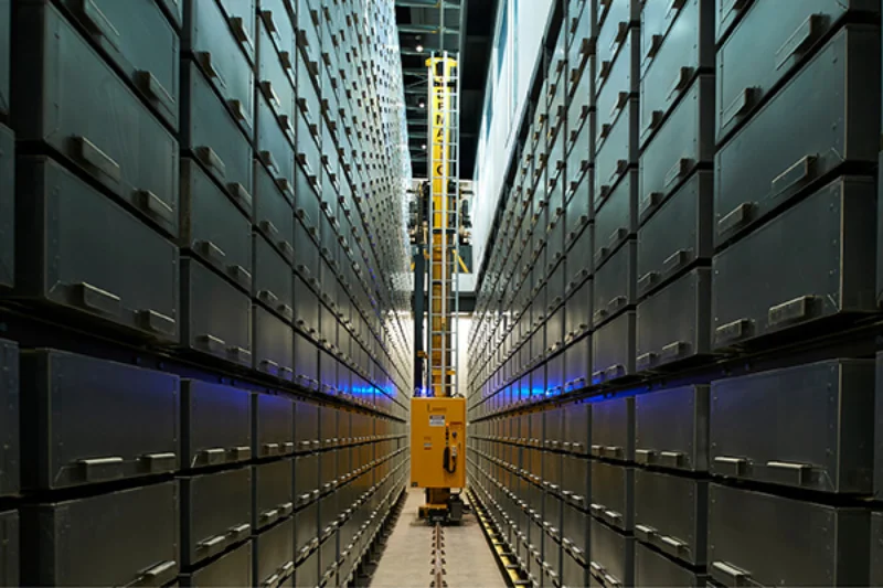 A ground-level view of the book retrieval system