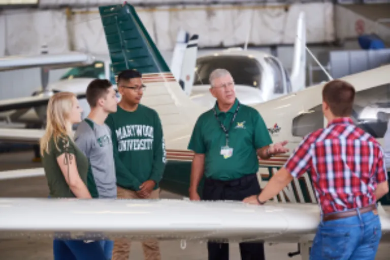 Marywood Aviation students