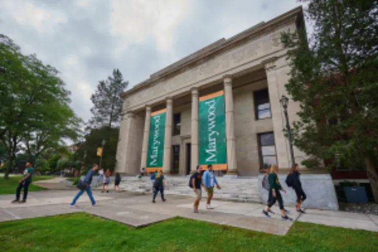 Students in front of Liberal Arts Center