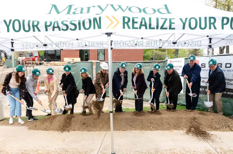 Smiling honorees at the groundbreaking
